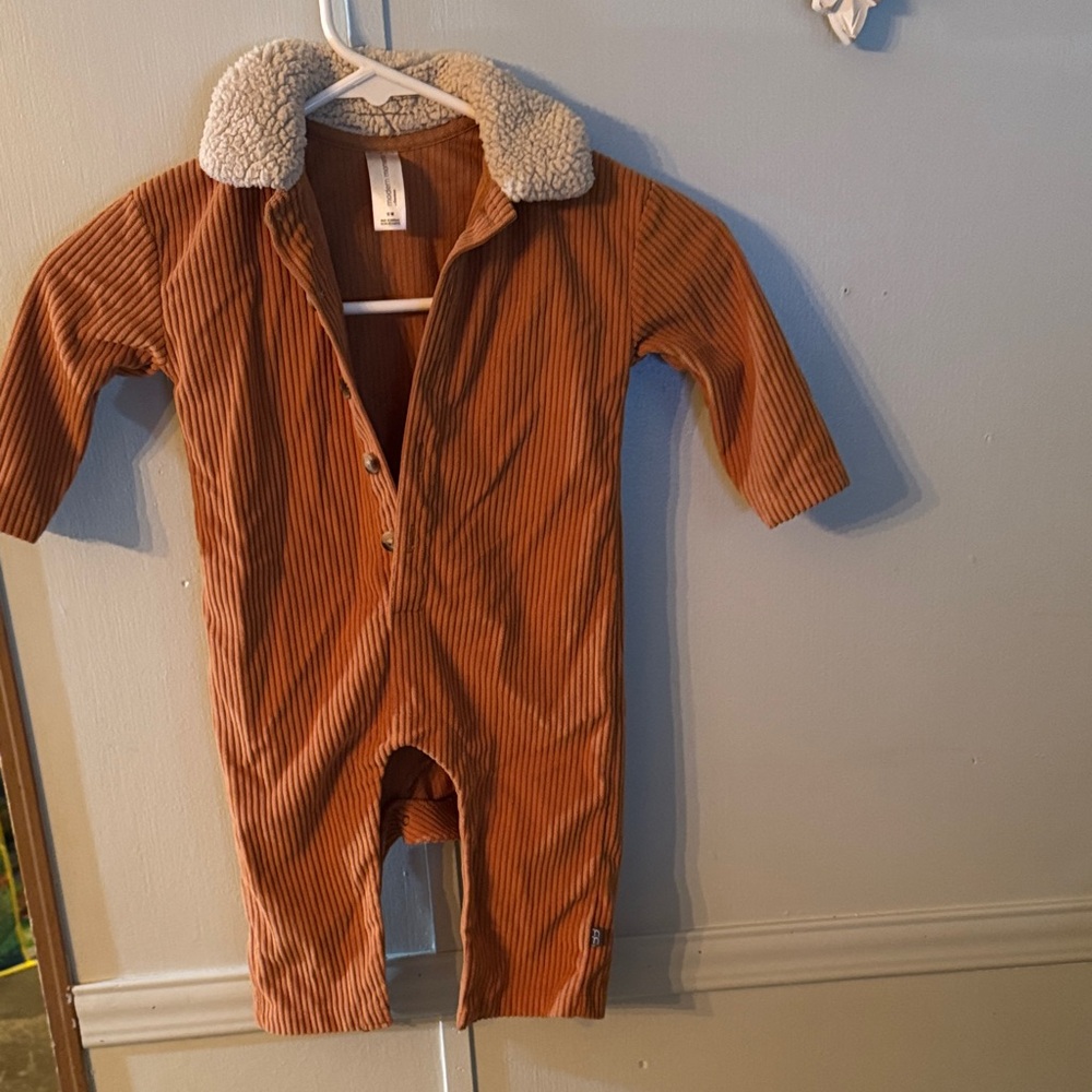 Warm Brown Striped Kids Bodysuit